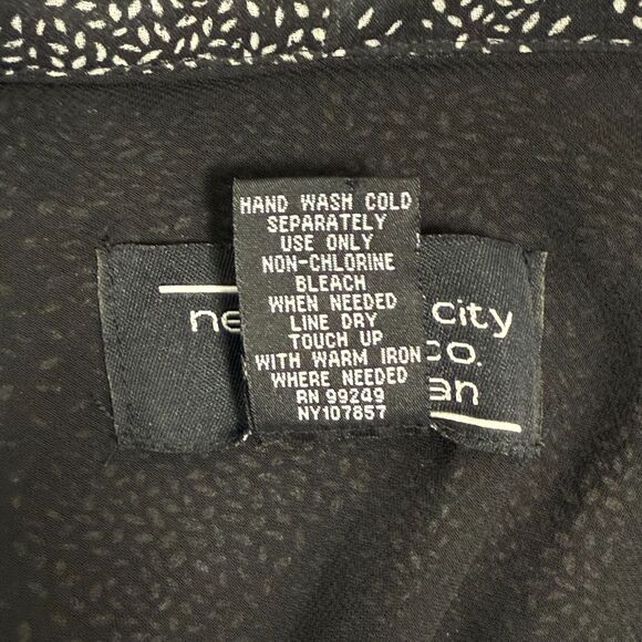 New York City Design Co Women's 4XL Sheer Blouse Short Sleeve Ruffled Plus Size - Picture 9 of 9